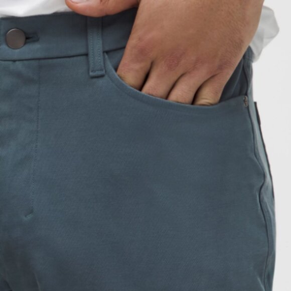 Lululemon‎ Men's ABC Slim Fit Utilitech Pant – Iron Blue – Size 31, Inseam 33 - Picture 4 of 16